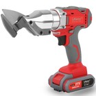 21 Volt 15 Gauge 3,000-SPM Off-Set Metal Shears Swivel Head Cordless 2 Batteries — photo 5