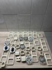 Konvolut 39 St. Busch Jäger Duro 2000 Steckdose Rahmen Schalter Abdeckungen usw.