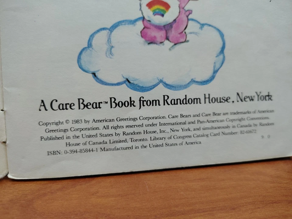 1983 Book  Vintage Care Bears Meet The Care Bears Book 1983 Foto 3 de 4