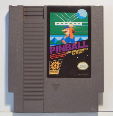 Pinball (Nintendo NES, 1985) Cartridge w/Case-Tested