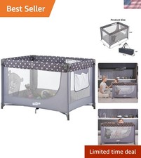 Pack and Play Portable Crib Baby Playpen Foldable Playard for Infant Toddler ...