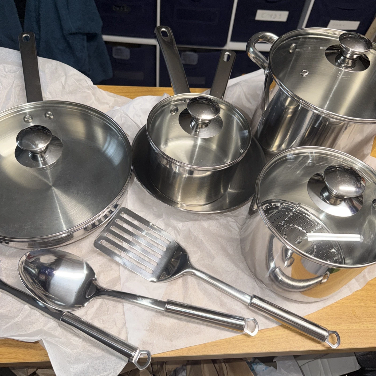 Tools of the Trade Stainless Steel 13-Pc. Cookware Set, Floor Display