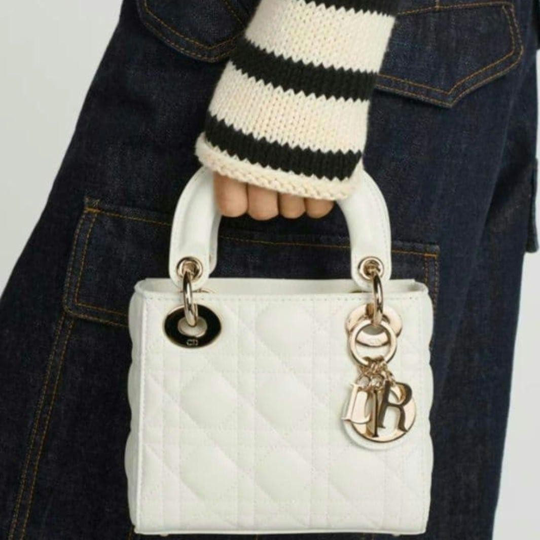 [New and unused] Christian Dior Lady Dior Mini Bag image 7