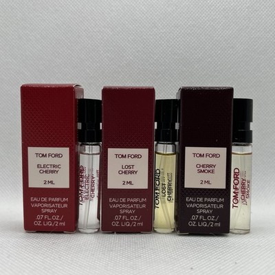 Tom Ford Set of 3 Lost Cherry/Cherry Smoke/Electric Cherry EDP Sample Spray 2ml 