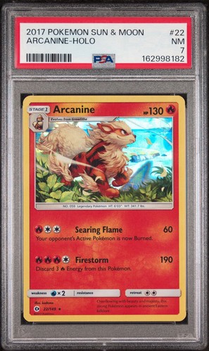Arcanine graded PSA 7 for sale on eBay