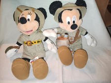 Disney Parks - Animal Kingdom Safari Mickey And Minnie Plush 11"