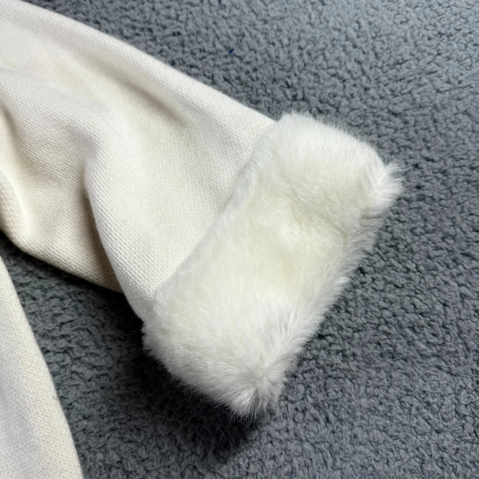 Cárdigan Hampshire Studio Blanco Mujer XL Piel Sintética Coqueta Dollette Silencioso Lujo Foto 2 de 4