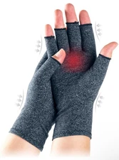 1 Pair Arthritis Gloves Fingerless Compression Medical Support Therapeutic, M
