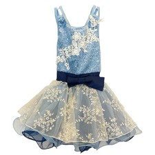 WEISSMAN Winter Wonderland Event Dance Costume Child Small SC 6/6X