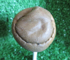 1980's VINTAGE Homemade Footbag VIDEO 2 Panel Leather Footbag Made From Glove