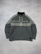 Dale Of Norway Fair Isle 1/4 Zip Sweater Jacket Weaterproof Double Layer Sz L-XL