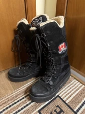 Pajar Canada Grip Women’s Winter Tall Boots Black Lace Lined Waterproof Sz 9-9.5