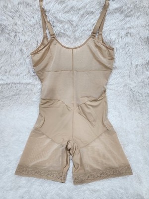 Shape By Cacique Open Bust Thigh Shaper Level 4 Size 22/24 Nude