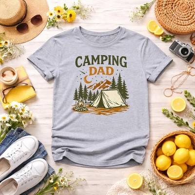 camping dad funny outdoor nature Gildan Tee Gift Men Adventure Lover Top Idea