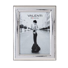 Valenti&Co - Cornice Portafoto in Argento Lucida Martellata cm 15x20. Ideale Com