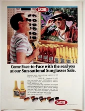 Casite Vintage Print Advertisement Sunglasses Sale Auto Additives 1980s