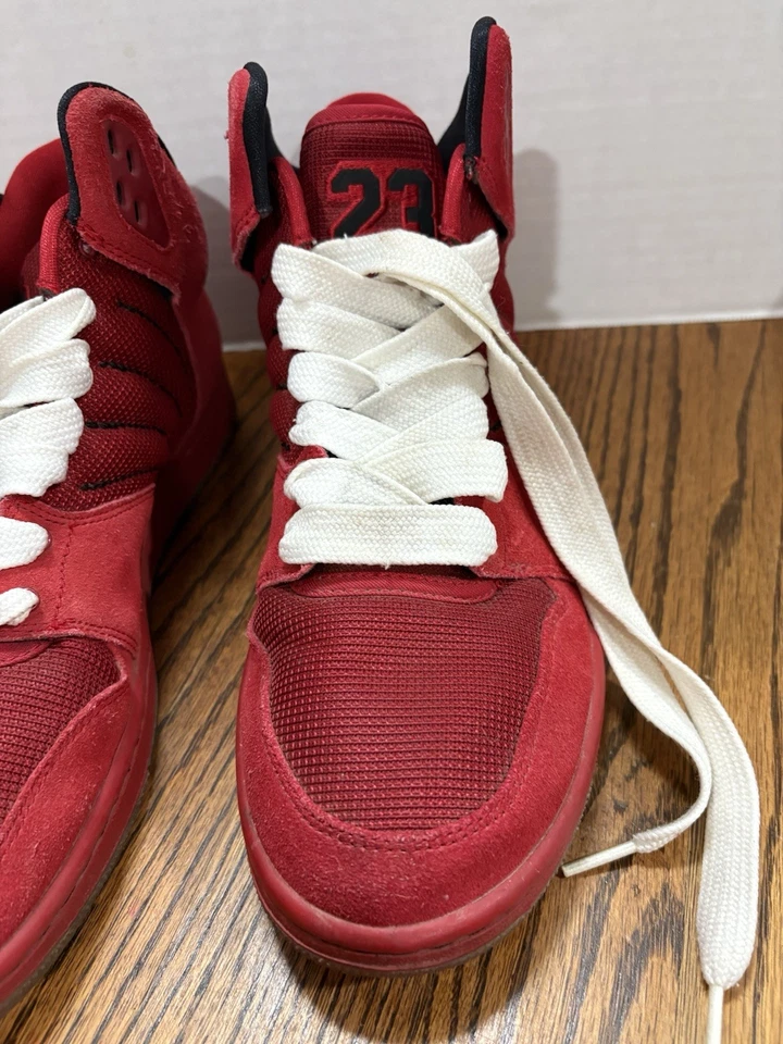 Nike Air Jordan 1 Flight 4 Men’s 10.5 Premium Red Sneakers 838818-600 - Image 4 of 4