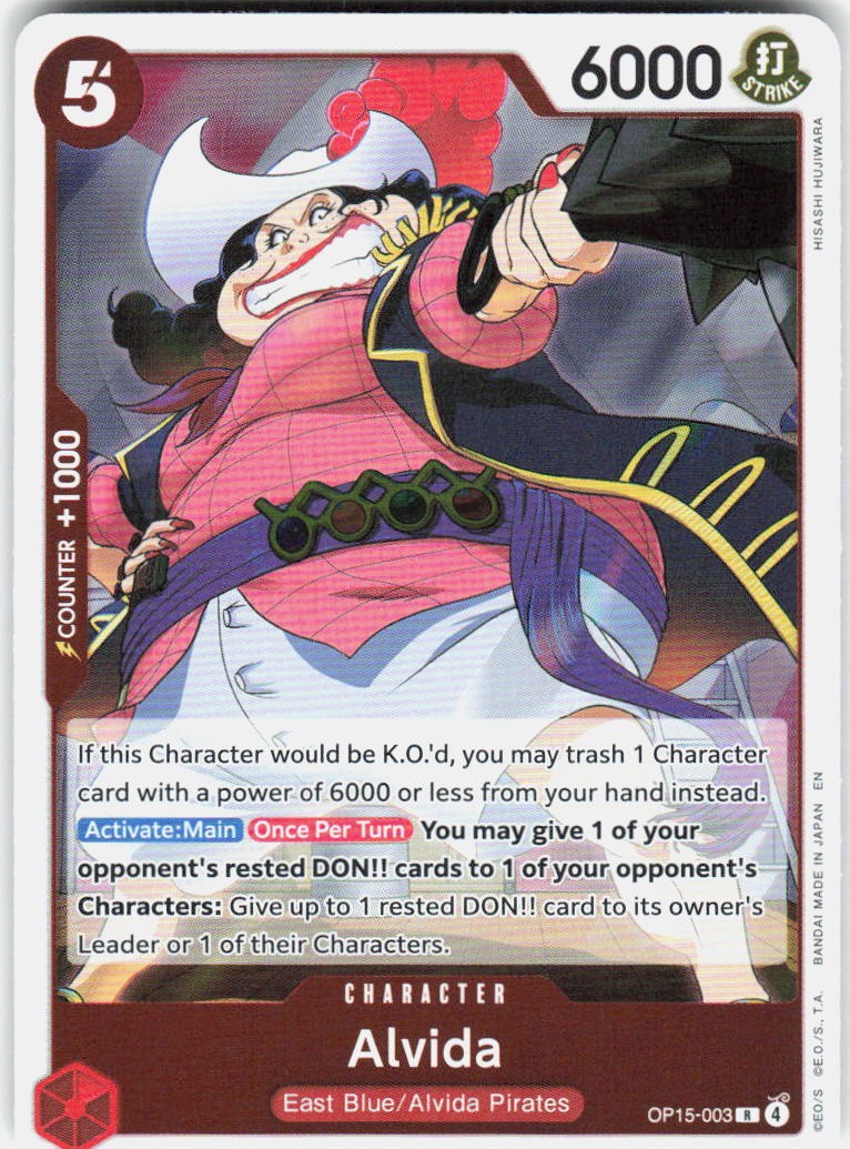 Alvida Foil OP15-003 Adventure on Kami's Island One Piece | eBay