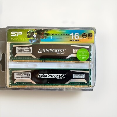 Crucial Ballistix Sport 8GB DDR3 (2x4GB)Arbeitsspeicher (BLS4G3D1609DS1S00) A014