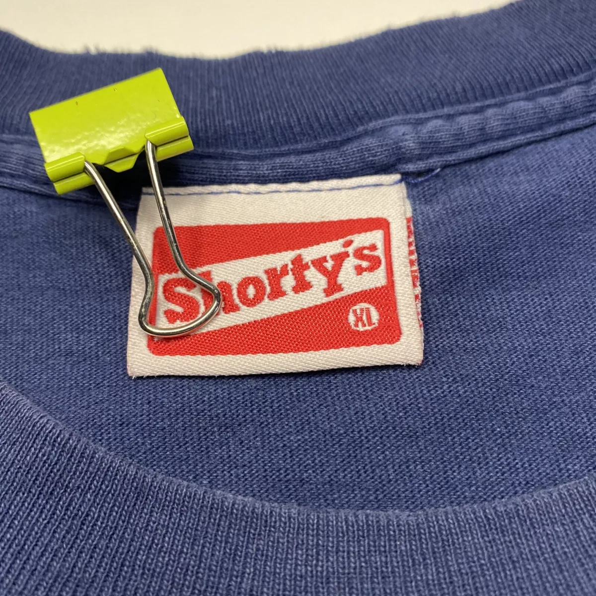 Vintage 90s Shortys Skateboards Chad Muska T-shirt Size Mens XL Navy Rising Sun
