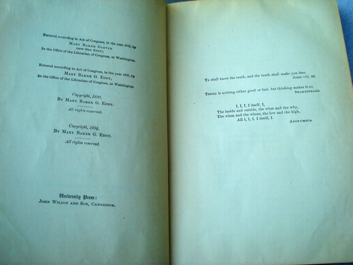 1898 WISSENSCHAFT & GESUNDHEIT mit Schlüssel zur Schrift Mary Baker Eddy Christliche Wissenschaft - Bild 13 von 19