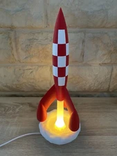 Lampe fusée Tintin réalisée avec une imprimante 3D