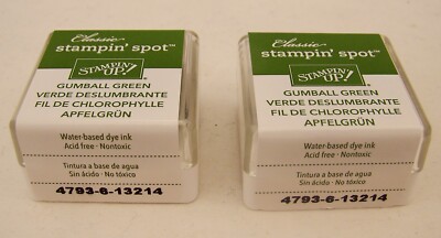 Stampin' Halter! Gumball Grün 132926 Classic Spot 4 Stempel Polster Klein Neu