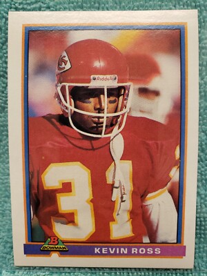 1991 BOWMAN KEVIN ROSS #229 KANSAS CITY CHIEFS 