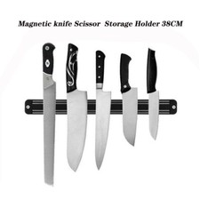 Wall Mount Kitchen Magnetic Knife Scissor Storage Holder Rack Strip Tool 38CM US