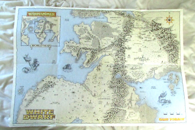 OOP Citadel / Warhammer Paper Empire / Chaos World Map 1994