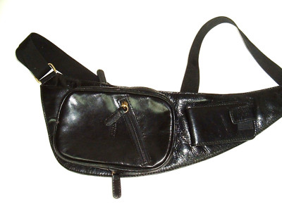 Vera Pelle You Young Coveri Black Shoulder Crossbody Carry Bag Unisex travel