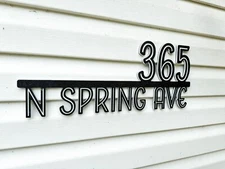 Personalized Engraved House Number Sign | Yard Sign Street Address Plaque HDPE