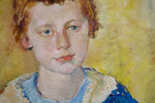 Arte antiguo siglo XIX pintura joven caballero retrato firmado óleo sobre lienzo - Imagen 13 de 24