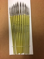 12 PIECE SQUIRRELHAIR ARTIST BRUSH Kit