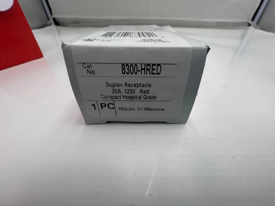 (Pack of 10) Pass and Seymour legrand 8300-HRED Duplex Receptable 20A, 125V Red - Image 4 of 4