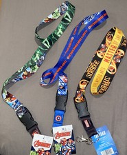 3 Marvel 1" Reversible Lanyard w/ Buckle Avengers, Dr. Strange Captain America