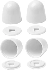 4Packs Universal Toilet Bolt Caps, round Plastic Push-On Toilet Bowl Bolt Caps C