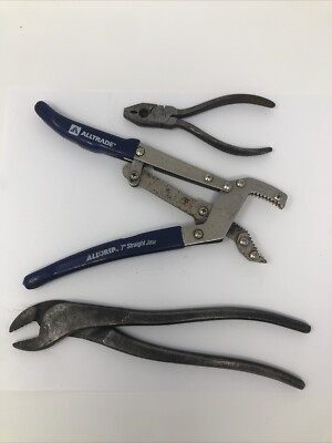 #ad #ad Lot Of 3 Vintage Tools Pliers Battery Terminal Alltrade Allgrip 040098 $14.99