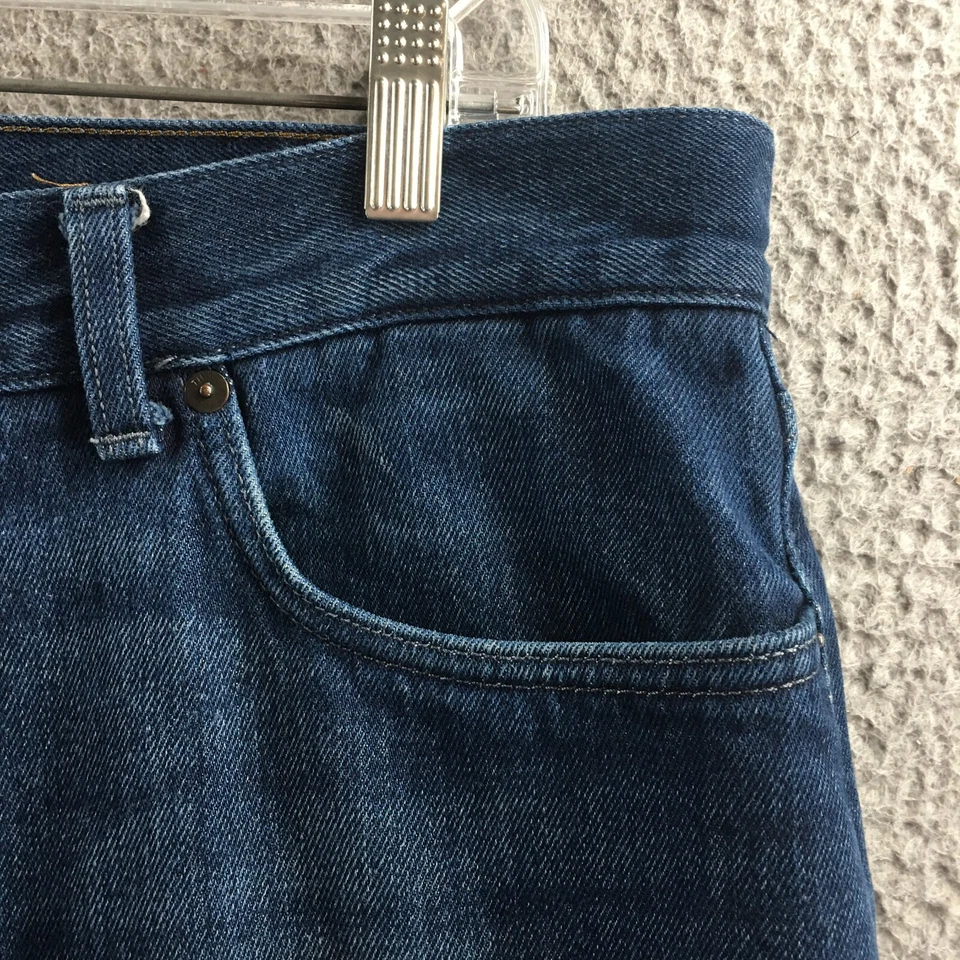 Tommy Hilfiger Straight Leg Jeans Mens 36x32 (actual 37x30) Blue Denim Cotton - Image 4 of 4