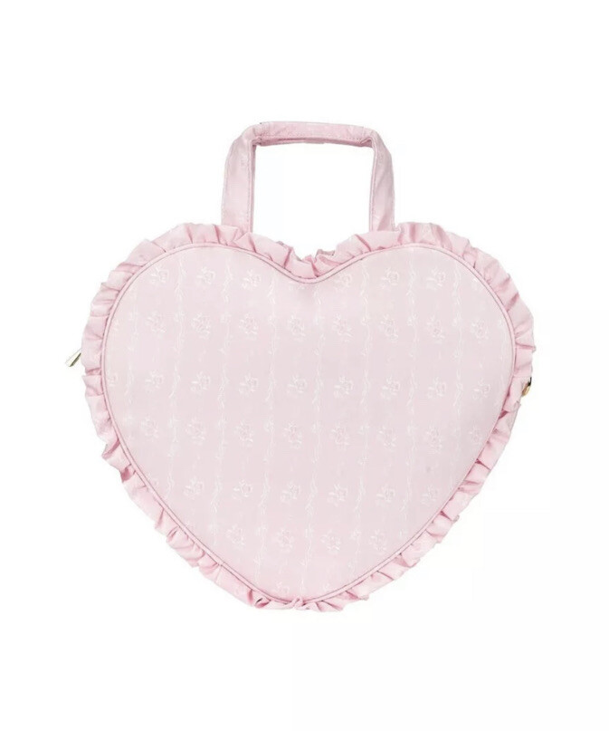 Stoney Clover Lane High Tea Heart Tote Bag Printed Ruffle  display picture 2