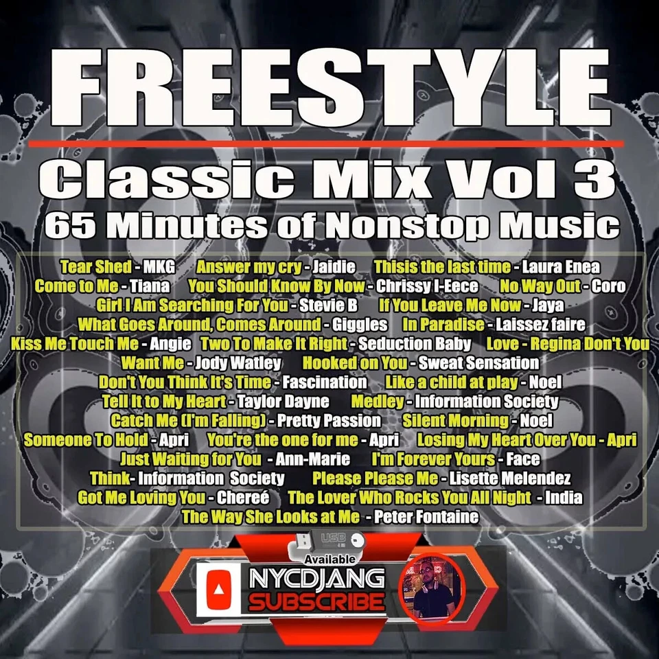 6 CD'S 90's Freestyle Classic Mix : Vol 1, 2, 3, 4,5 & 6 Nonstop Music NYCDJANG - Image 3 of 4