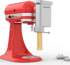 Metal Gourmet Pasta Press Attachment for Kitchenaid Stand Mixer – Durable Metal