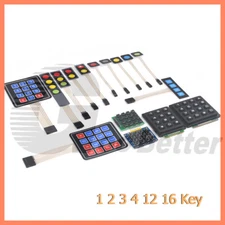 1 2 3 4 Key Membrane Switch Keypad 1x1 1x2 1x3 1x4 Matrix Array Keypad Keyboard
