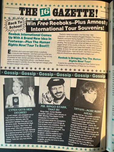 16 Teen Magazine October 1988 - a-ha, OMD, River, Kirk, Depp, Coreys - MINT - Picture 20 of 24