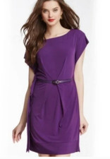 Vince Camuto Purple Rayon Dress, Size 8, NWT $128.00 Value