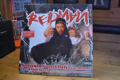 Redman - Smash Sumthing sehr guter Zustand Vinyl 12 Zoll B/W Adam F + Letts Get Dirty + Gorillaz RMX