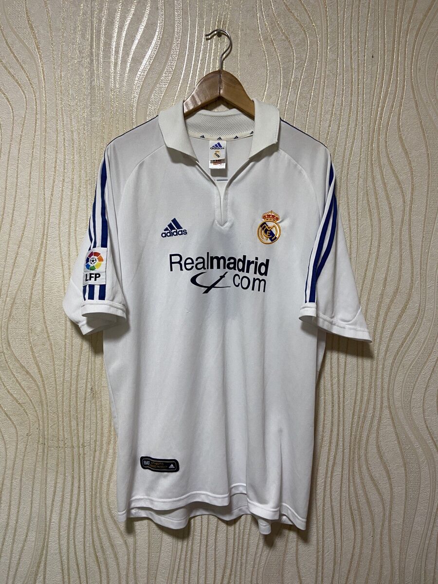 REAL MADRID 2001 2002 HOME SHIRT JERSEY ADIDAS 695856 sz L REAL MADRID 2001 2002 HOME SHIRT JERSEY ADIDAS 695856 sz L
