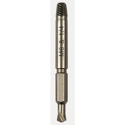 ALDEN 2367P Drill/Extractor Tool,#4 Size,1/4 In Cap 4DZL3