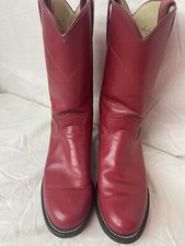 Women  s Red Justin Boots L3055 -size 5B