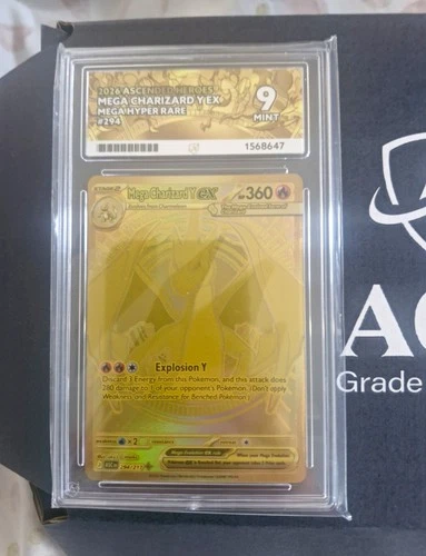 ACE Grading 9 Mega Charizard Y EX 294/217 Mega Hyper Rare Foil English